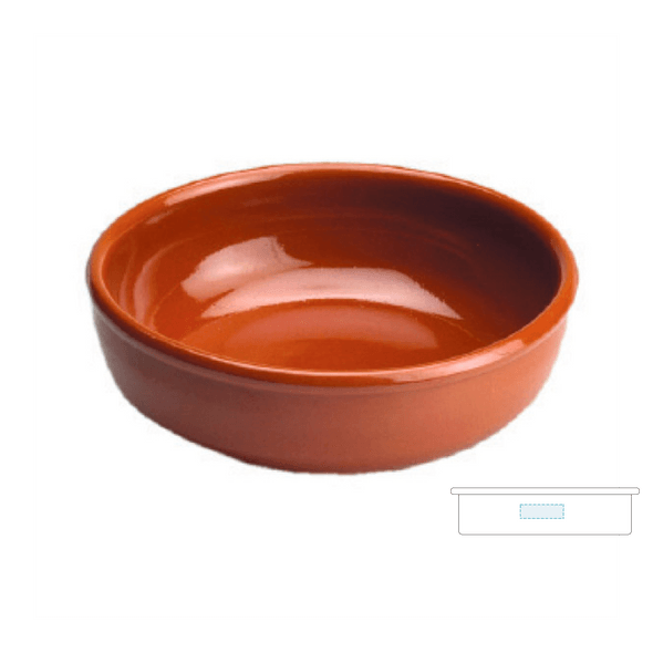 Aardewerk Schaal voor Roodbruine Keramische Paling